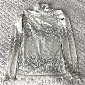 Nike Pro Printed Zip Up Pullover